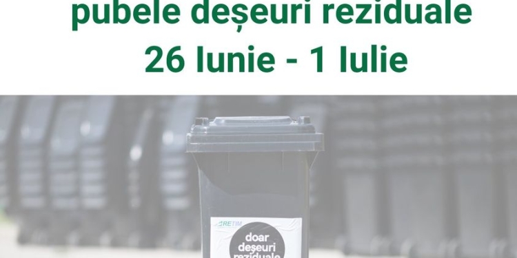 RETIM spală pubelele pentru deșeuri reziduale