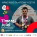 VIDEO Primire emoționantă acasă pentru campionul mondial la înot, timișoreanul Timotei Julei