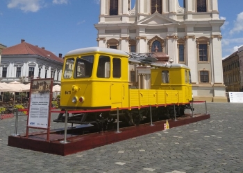 Expoziție de tramvaie istorice în zona centrală a Timișoarei