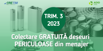 RETIM și ADID Timiș încep a treia campanie de colectare a deșeurilor periculoase