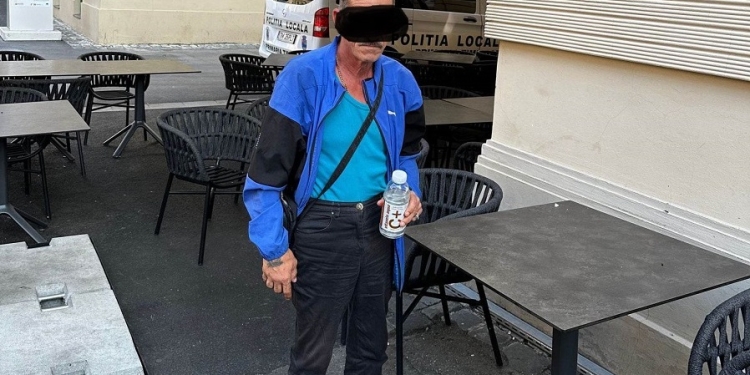 Bărbat prins la furat de pe terasele din Piața Unirii