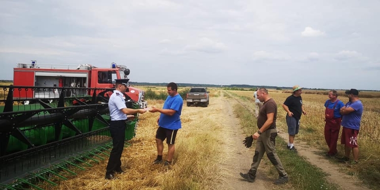 ISU Timiș: Pe caniculă, există riscul producerii incendiilor de vegetație uscată