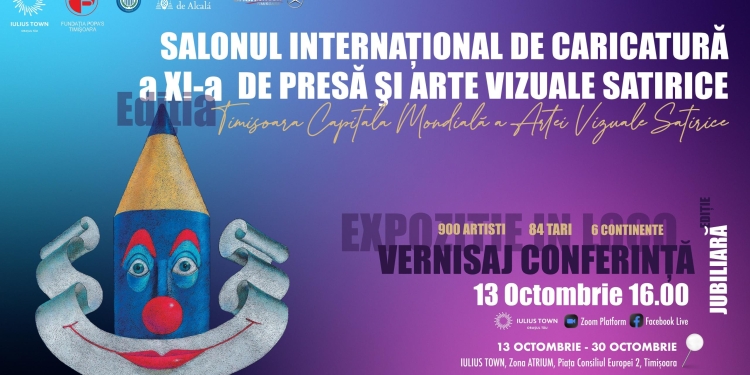 Lucrările a peste 900 de caricaturiști din toată lumea, prezentate la Timișoara