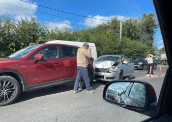 Circulație îngreunată în Giroc! Încă un accident, din fericire fără victime
