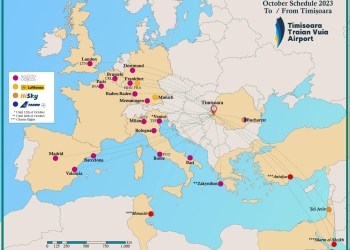 Zboruri directe și regulate din Timișoara spre Turcia, Elveția și Egipt