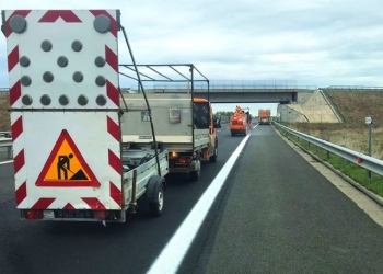 Circulați cu prudență! Se refac marcajele pe autostrada A1, între Margina și Nădlac