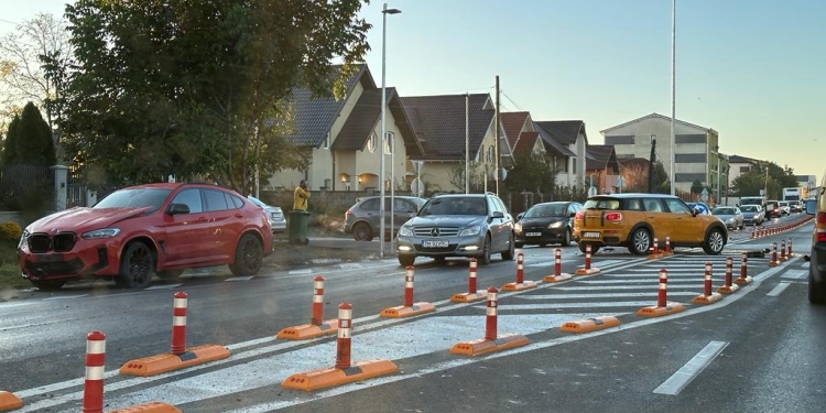 Trafic și mai îngreunat între Giroc și Timișoara! O tamponare l-a dat peste cap