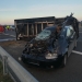 Accident între o mașină și o camionetă care transporta patru cai pe autostrada A1, în Timiș