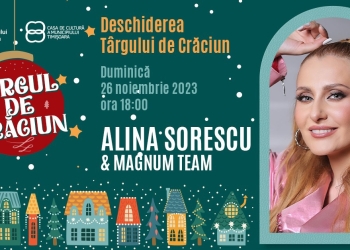 Alina Sorescu, concert în deschiderea Târgului de Crăciun din Timișoara