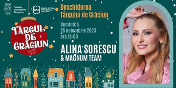 Alina Sorescu, concert în deschiderea Târgului de Crăciun din Timișoara