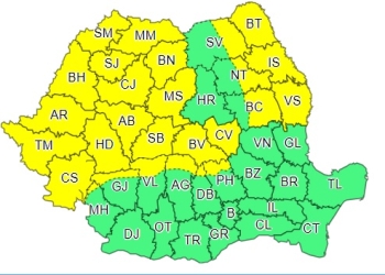 Două zile de vânt turbat, în Timiș! Cod galben emis de meteorologi