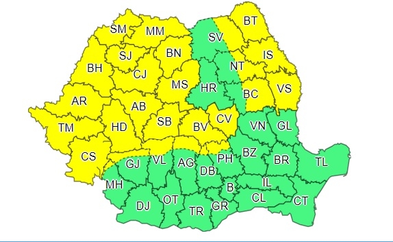 Două zile de vânt turbat, în Timiș! Cod galben emis de meteorologi