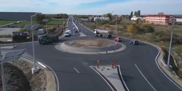 Avansează lucrările pe lotul 2 al drumului care leagă Timișoara de autostradă, prin Dumbrăvița și Giarmata