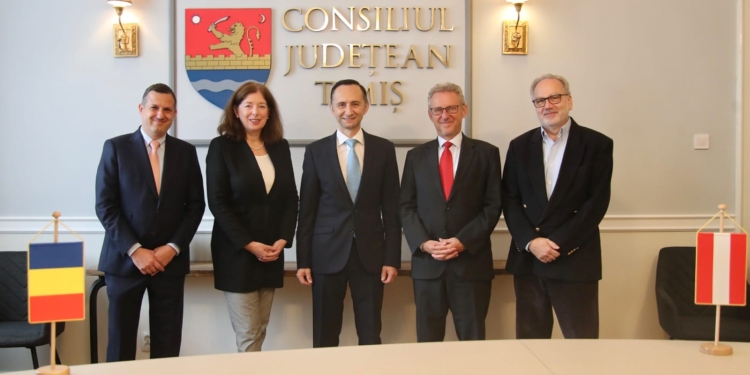 Șeful CJ Timiș, în fața unei delegații din Austria: E dreptul României să facă parte din spațiul Schengen