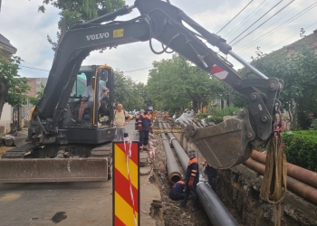 Lucrările Aquatim restricționează circulația pe un bulevard  mare din Timișoara