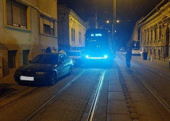 Încă un șofer nesimțit a blocat circulația tramvaielor, la Timișoara