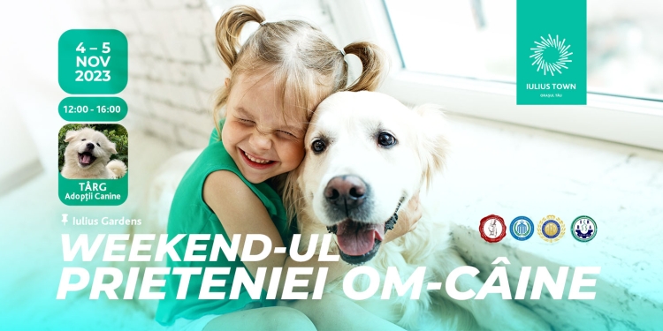 Târg de adopții canine și discuții cu specialiști chinologi, la Iulius Town Timișoara