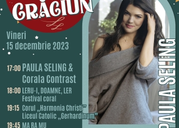 Colinde, tradiții de Crăciun și evenimente dedicate Revoluției din ’89, în centrul Timișoarei