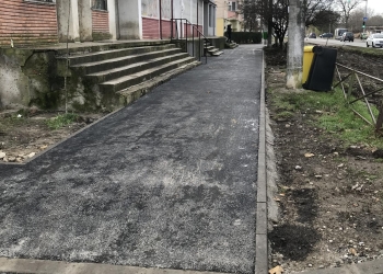 Trotuarele de pe strada Polonă din Timișoara, refăcute!