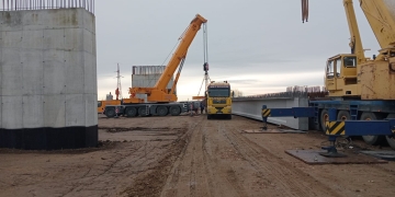 Ultimele lucrări din acest an pe șantierul centurii de sud a Timișoarei FOTO