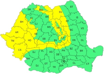 Bate vântul în vestul țării de ne duce! Cod galben până duminică