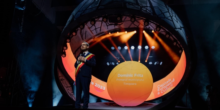 Primarul Fritz, la Gala de închidere a Timișoara 2023: „Mă uit la acest an mult prea scurt cu o gratitudine copleșitoare”