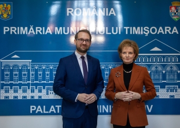 Principesa Margareta s-a întâlnit cu Dominic Fritz la Primăria Timișoara