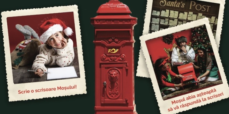 Copiii din Timișoara pot să-i trimită o scrisoare lui Moș Crăciun cu Poșta Română