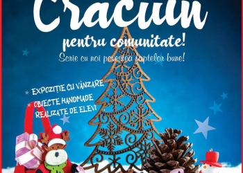 Târg de Crăciun pentru comunitate, cu vânzare, în centrul social Kuncz-Plopi