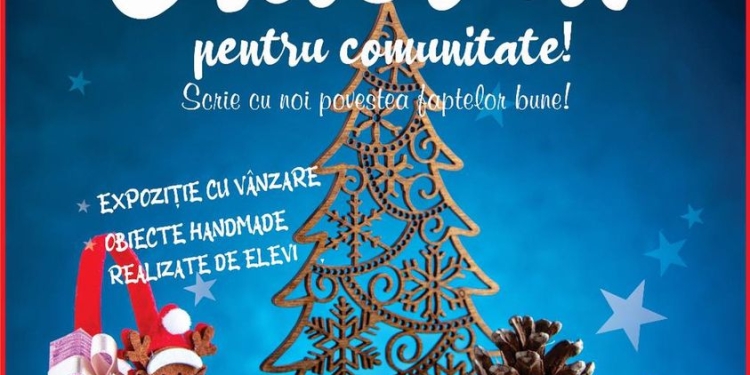 Târg de Crăciun pentru comunitate, cu vânzare, în centrul social Kuncz-Plopi