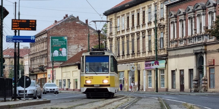 Plimbare comemorativă cu tramvaiul 2, la 34 de ani de la Revoluția din 1989 din Timișoara