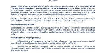 COMUNICAT DE PRESĂ „PNRR: Fonduri pentru România modernă și reformată!”