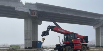 A reînceput munca pe șantierul centurii de sud a Timișoarei FOTO