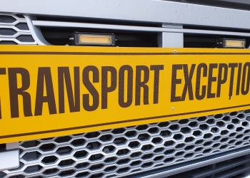 Transport agabaritic pe drumurile din vestul țării