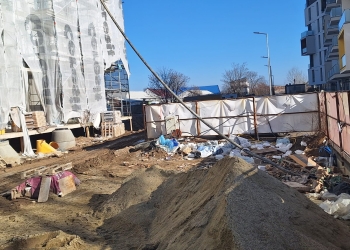 Trei firme de construcții, amendate la Timișoara pentru gunoaie pe șantiere