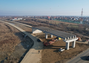 Centura de sud a Timișoarei: se lucrează la pasajul de la Moșnița Nouă