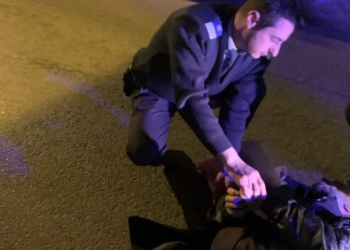 Bărbat căruia i s-a făcut rău pe stradă, salvat de un jandarm, la Timișoara