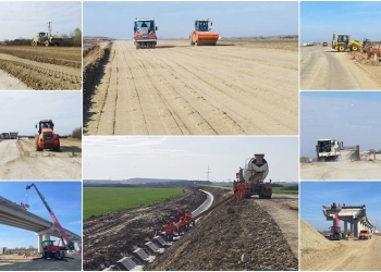 Muncitorii, din nou pe șantierul centurii de sud a Timișoarei