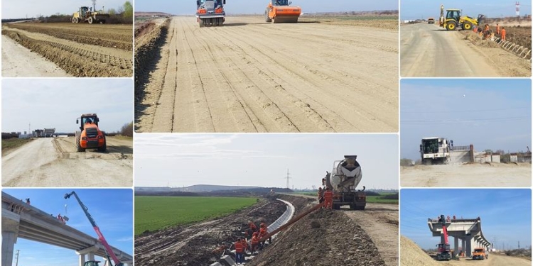 Muncitorii, din nou pe șantierul centurii de sud a Timișoarei