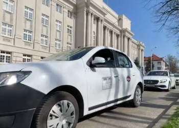 Taximetriștii protestează la Timișoara