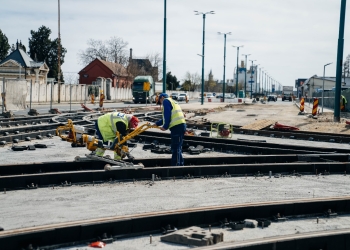 Tramvaiul 6 din Timișoara revine pe traseu. Intersecția 1 Decembrie – Vidrighin aproape gata