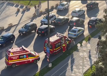 Accident în centrul Timișoarei! Copil de 3 ani, lovit de o mașină
