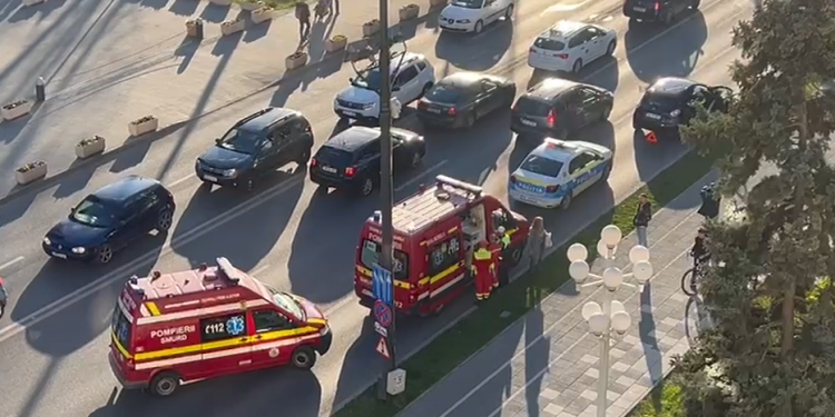 Accident în centrul Timișoarei! Copil de 3 ani, lovit de o mașină