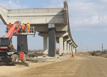 Forfotă mare în zona Freidorf! Se lucrează la pasajul de pe centura de sud a Timișoarei