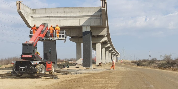 Forfotă mare în zona Freidorf! Se lucrează la pasajul de pe centura de sud a Timișoarei