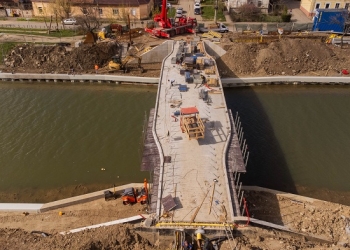 Pasarela Gelu din Timișoara, tot mai aproape de finalizare