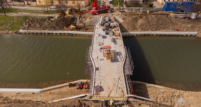 Pasarela Gelu din Timișoara, tot mai aproape de finalizare