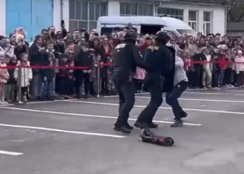 Demonstrații urmărite de sute de copii, de Ziua Porților Deschise la Poliția Timiș