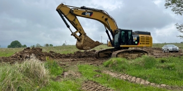 S-au adus primele utilaje în zona șantierului lotului Margina – Holdea al autostrăzii A1