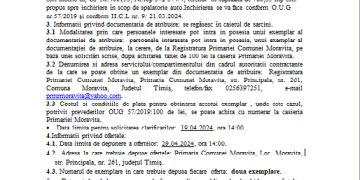 Anunț privind scoaterea la licitație a unui spațiu din Moravița în scop de spălătorie auto